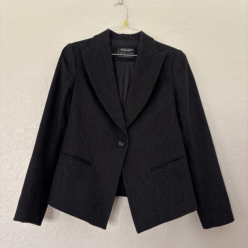 VTG All Saints Spitalfield Eton black houndstooth jacket